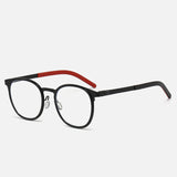 Metal Non-Slip Ultra-Light Retro Round Optical Glasses Frame