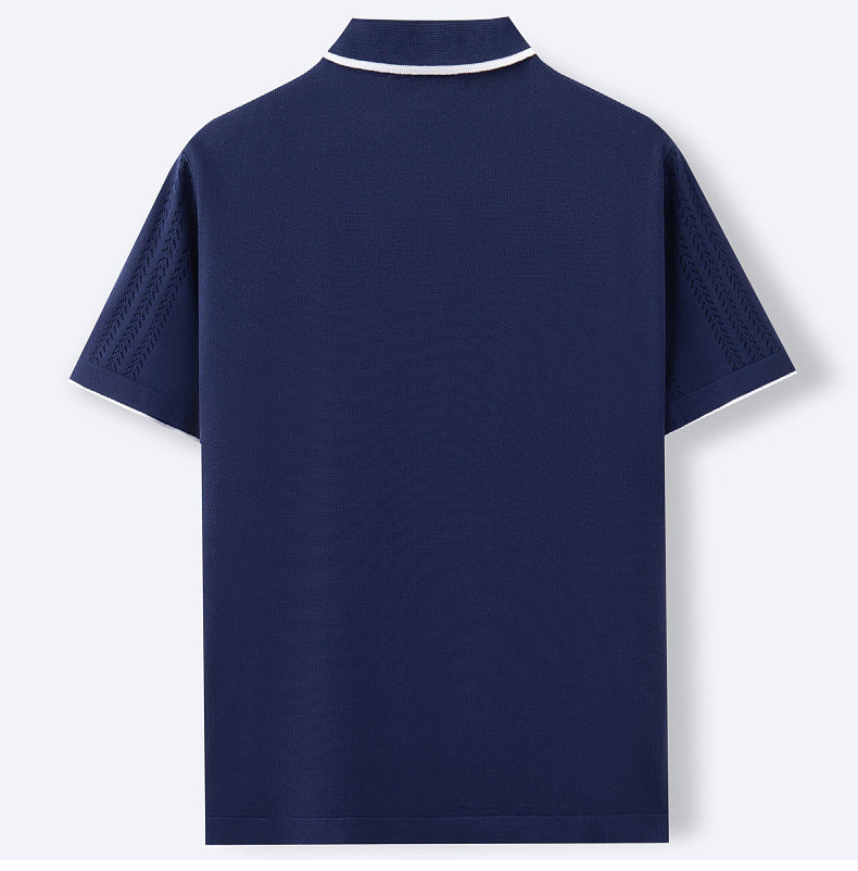 Men's Summer Trendy casual knitted polo shirt