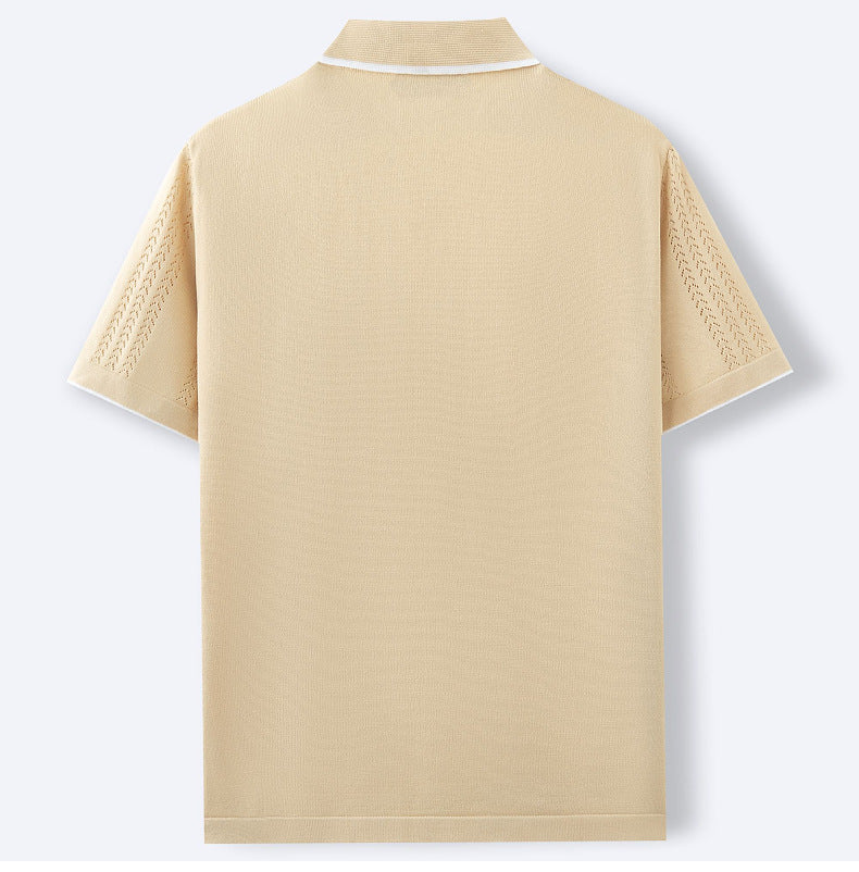 Men's Summer Trendy casual knitted polo shirt