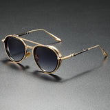 Fashionable Dual-Bar Metal Frame Glasses