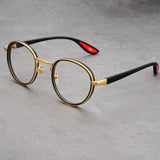 Retro Gold-Rimmed Casual Sunglasses