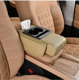 Car Multifunctional Armrest Box With Tissue