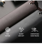 Double Zipper Soft Leather Business Clutch