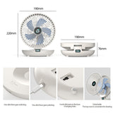 USB Rechargeable Wall-Mounted Folding Desktop Fan