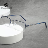 Trendy Metal Semi-Rimmed Eyewear