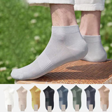 Men's sweat-absorbent boneless boat socks ( Set of 05 )