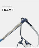 Trendy Metal Semi-Rimmed Eyewear