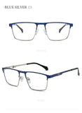 Sleek Premium Full-Frame Metal Eyeglasses