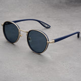 Retro Gold-Rimmed Casual Sunglasses