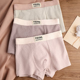 Pure Cotton Textured Mid-Waist Underwear ( set of 04)