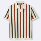 Mens Knitted Hollow Breathable Business Polo Shirt