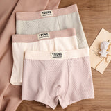 Pure Cotton Textured Mid-Waist Underwear ( set of 04)