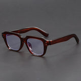 Rectangular Retro Thick Frame Glasses