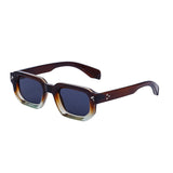 High Quality Men Rectangle Polarized Small Lenses Sunglass