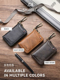 Multi-Function Leather Wallet With Key Ring Holder