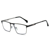 Sleek Premium Full-Frame Metal Eyeglasses