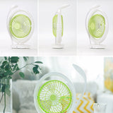 Portable Chargeable Mini Electric Fan With LED Light Lamp