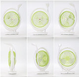 Portable Chargeable Mini Electric Fan With LED Light Lamp