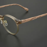 Japanese Style Retro Wood Grain Glasses Frame