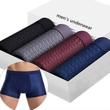 LUNBAGE Breathable Antibacterial Ice Silk Boxer (Set of 3)