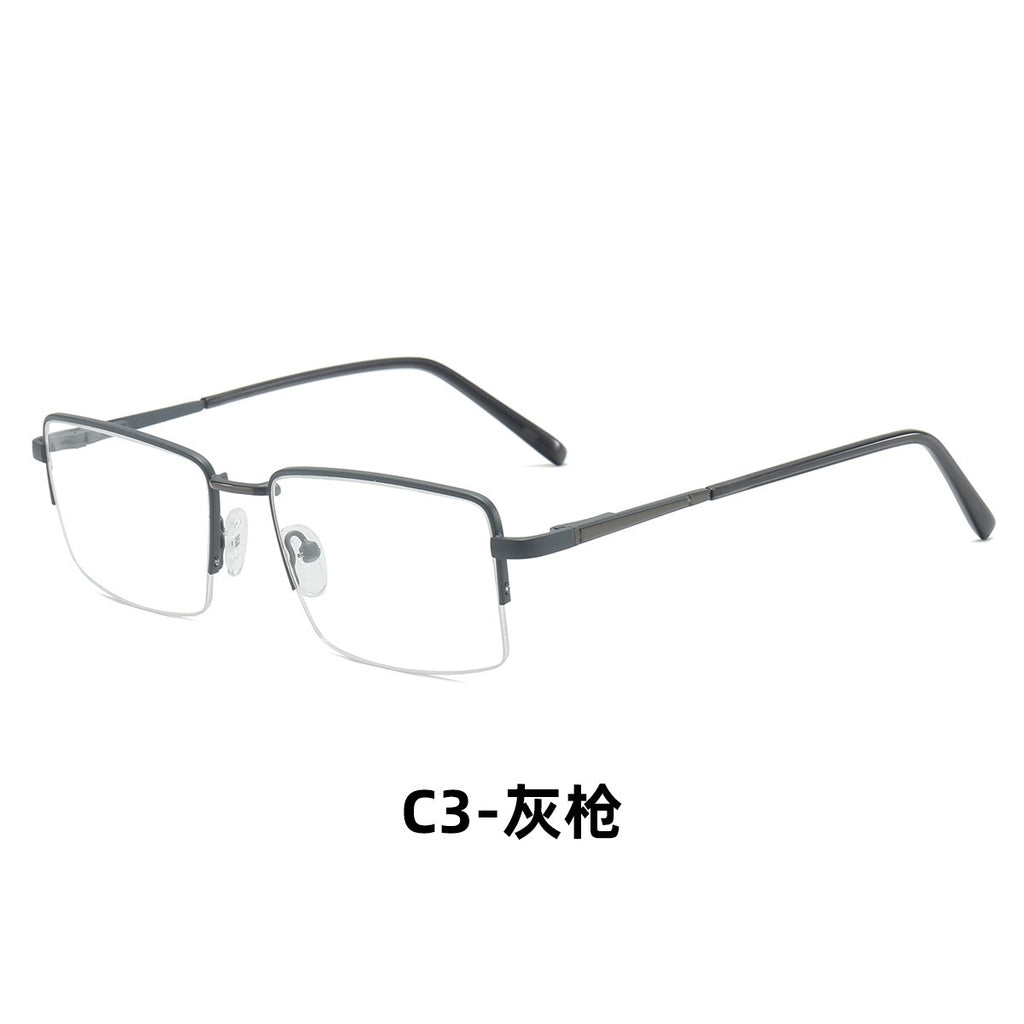 Trendy Metal Semi-Rimmed Eyewear