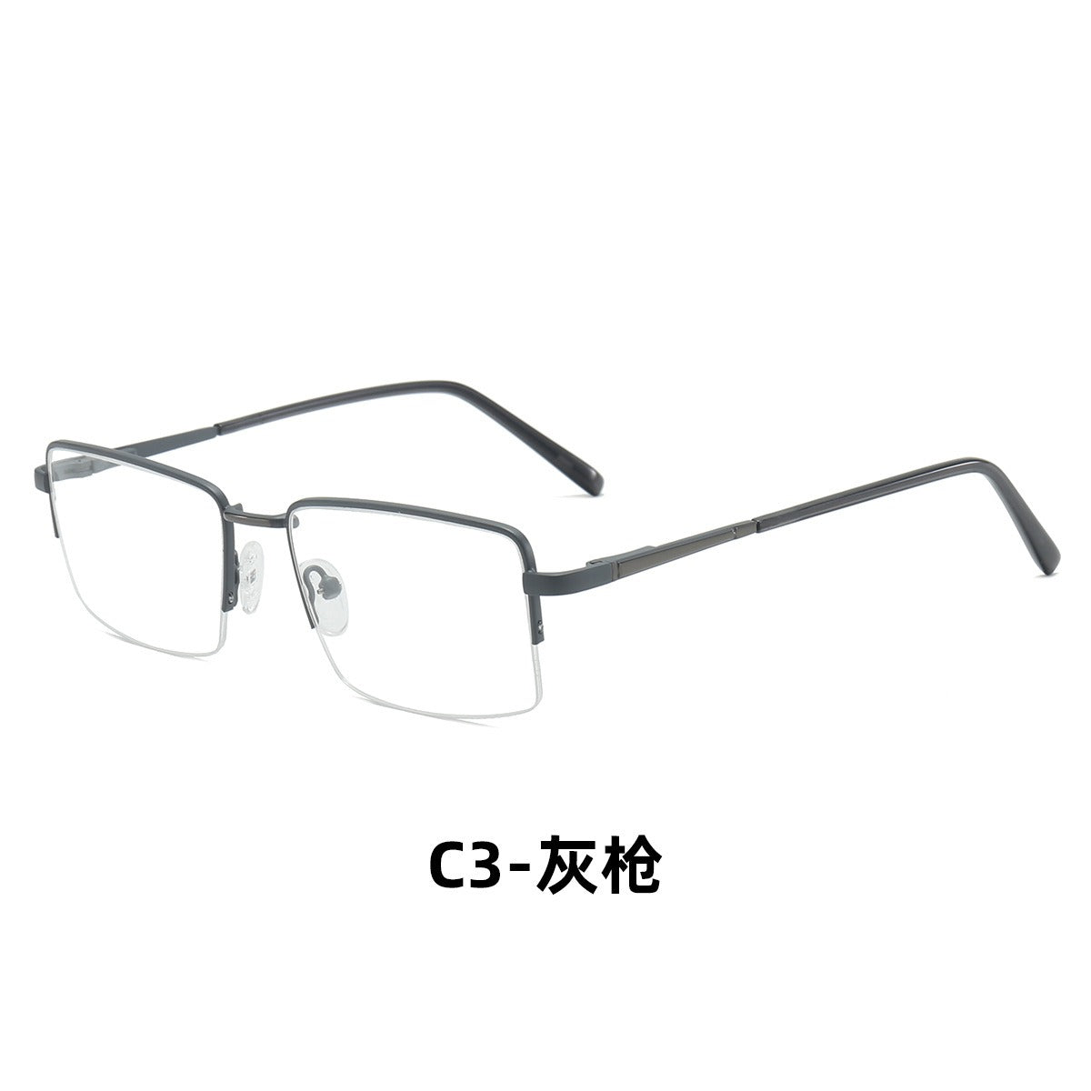 Trendy Metal Semi-Rimmed Eyewear