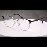 Retro Thin-Rim Metal Square Sunglasses
