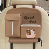 Multifunctional car backseat storage bag