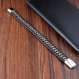 Braided Genuine Leather Bracelet For Men