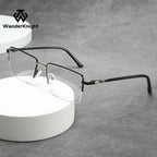 Trendy Metal Semi-Rimmed Eyewear