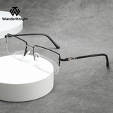 Trendy Metal Semi-Rimmed Eyewear