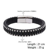 Premium Genuine Leather Braided Men's Bracelet