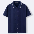 Men's Summer Trendy casual knitted polo shirt