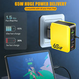 6 in 1 Multi-Port 65W Fast Charger