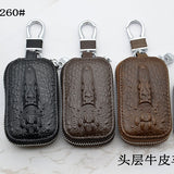 Crocodile Pattern Cowhide Key Holder