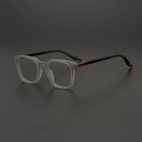 Designer Frosted Square Frame Glasses