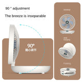 USB Rechargeable Wall-Mounted Folding Desktop Fan