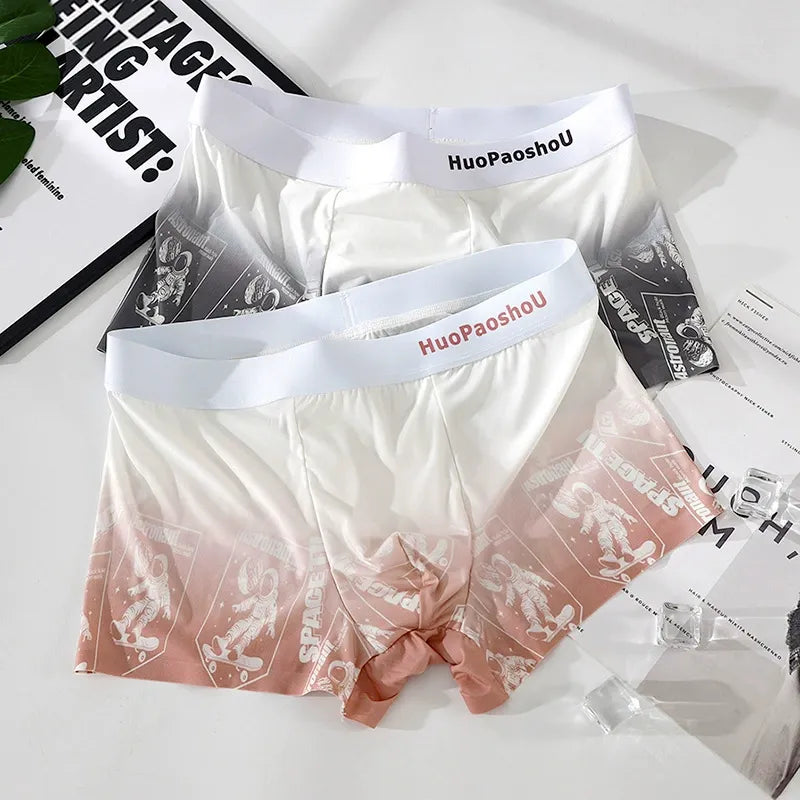 Outer Space Gradient Ice Silk Underwear Pack (Set of 4)