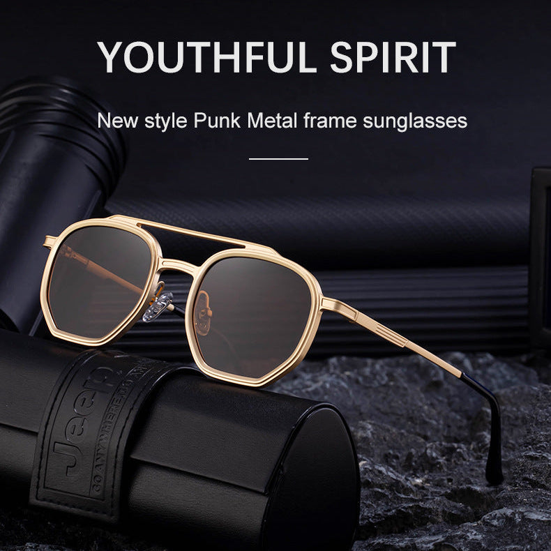 Men's Foreign Trade Square High-end Business Sunglasses