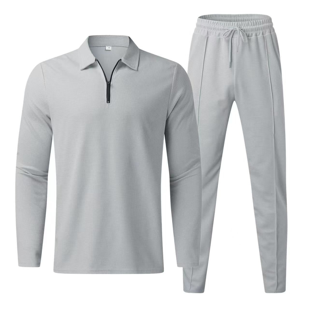 Lightweight Casual Long Sleeve Jogger Set