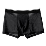 Mens ice silk mesh transparent comfortable underwear ( Set Of 4 )