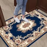 Vintage Grace with Floral Frame Floor Mat