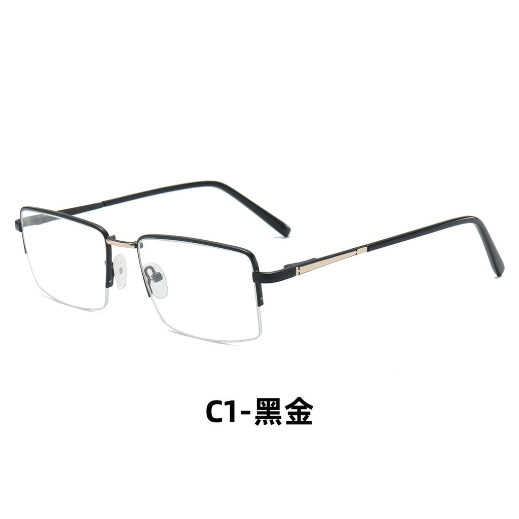 Trendy Metal Semi-Rimmed Eyewear