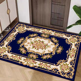 Vintage Grace with Floral Frame Floor Mat