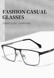 Sleek Premium Full-Frame Metal Eyeglasses