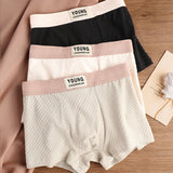 Pure Cotton Textured Mid-Waist Underwear ( set of 04)