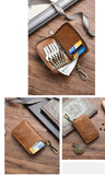 Multi-Function Leather Wallet With Key Ring Holder