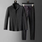 Elegant Draped Collar Relax Fit Set