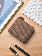 Zippered PU Leather Men’s Retro Wallet
