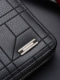 Men’s Short Zipper Wallet with Large Capacity